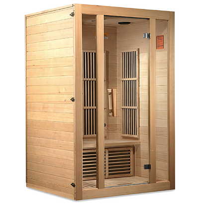 Maxxus Seattle 2-Person Low EMF FAR Infrared Sauna - Canadian Hemlock