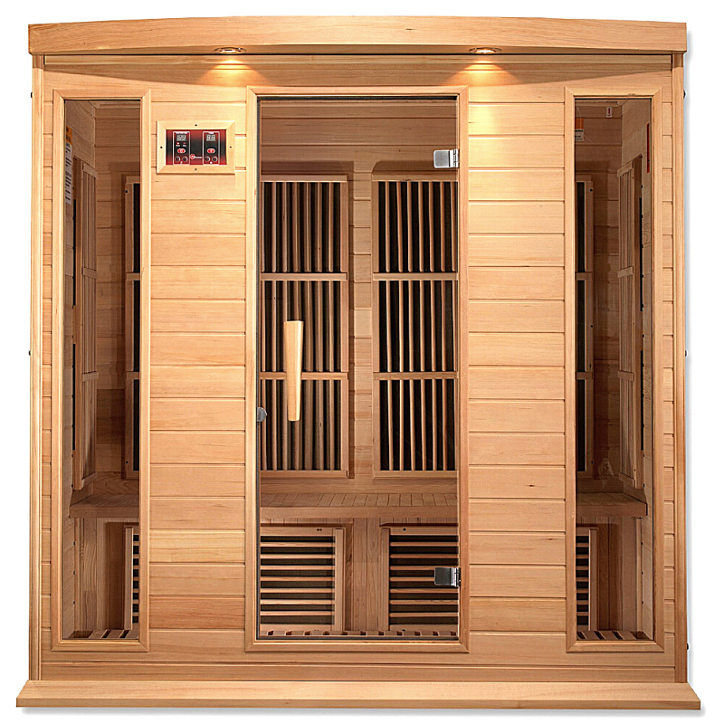 Maxxus Low EMF MX-K406-01 FAR Infrared Sauna with Canadian Hemlock