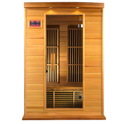 Maxxus Cholet Edition 2 Person Near Zero EMF FAR Infrared Sauna - Canadian Red Cedar