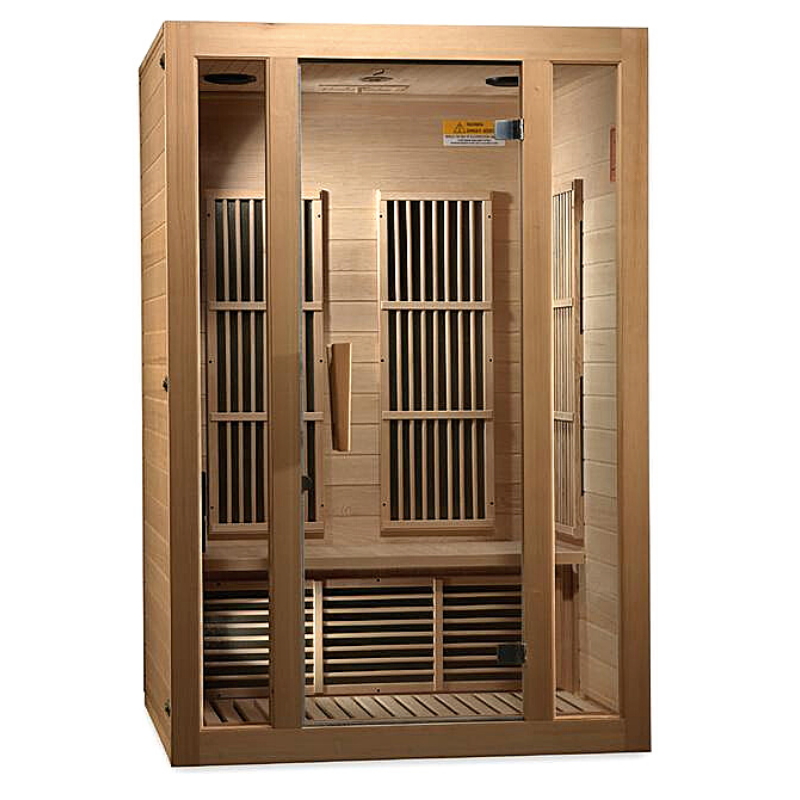 Maxxus Seattle 2-Person Low EMF FAR Infrared Sauna - Canadian Hemlock