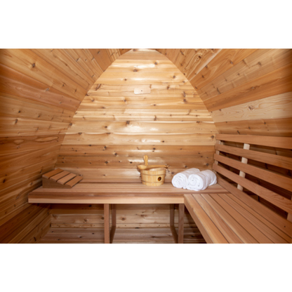 Dundalk LeisureCraft Clear Cedar Mini POD 3-4 Person Sauna