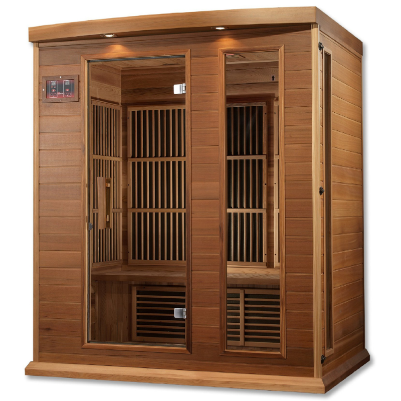 Maxxus Low EMF MX-K306-01 FAR Infrared Sauna - Canadian Red Cedar