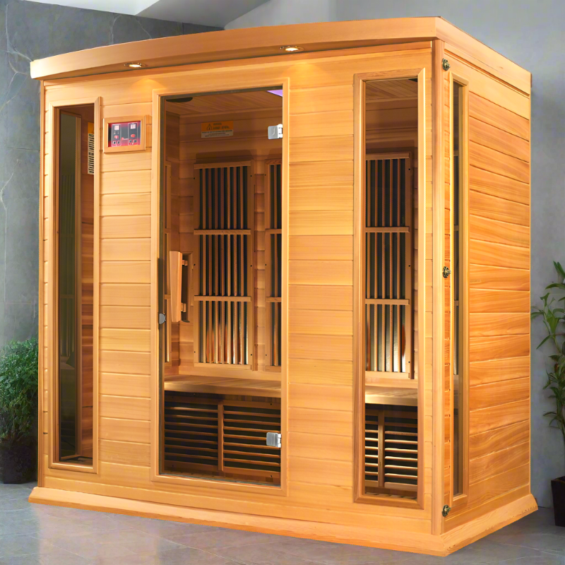 Maxxus Low EMF MX-K406-01 FAR Infrared Sauna - Canadian Red Cedar