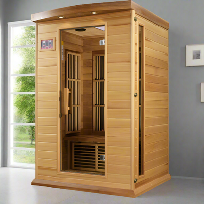 Maxxus Cholet Edition 2 Person Near Zero EMF FAR Infrared Sauna - Canadian Red Cedar