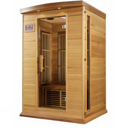 Maxxus Cholet Edition 2 Person Near Zero EMF FAR Infrared Sauna - Canadian Red Cedar