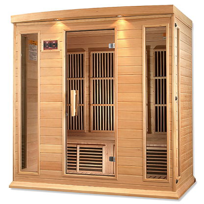 Maxxus Low EMF MX-K406-01 FAR Infrared Sauna with Canadian Hemlock