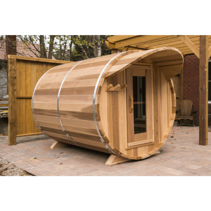 Dundalk LeisureCraft Clear Red Cedar Barrel Sauna