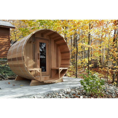 Dundalk LeisureCraft Clear Red Cedar Barrel Sauna