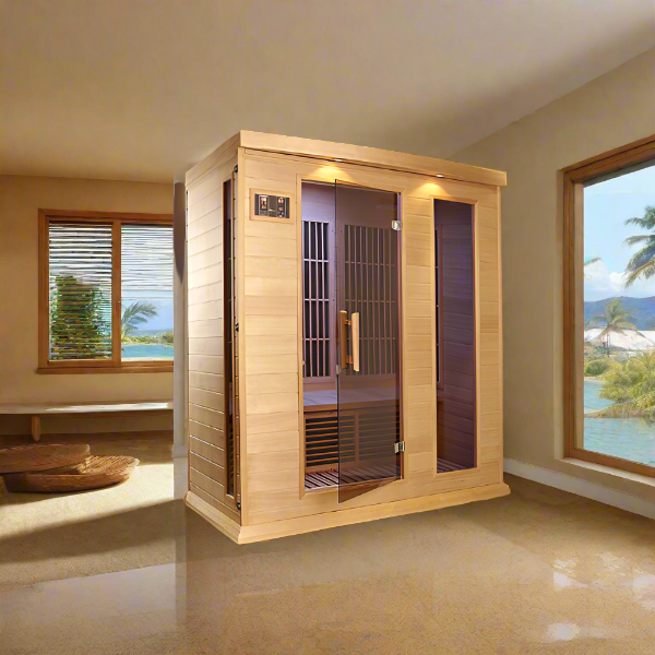 Maxxus Low EMF MX-K306-01  FAR Infrared Sauna - Canadian Hemlock