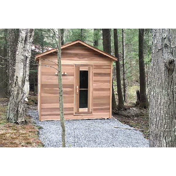 Dundalk LeisureCraft Clear Cedar Electric Heated Outdoor Cabin Sauna