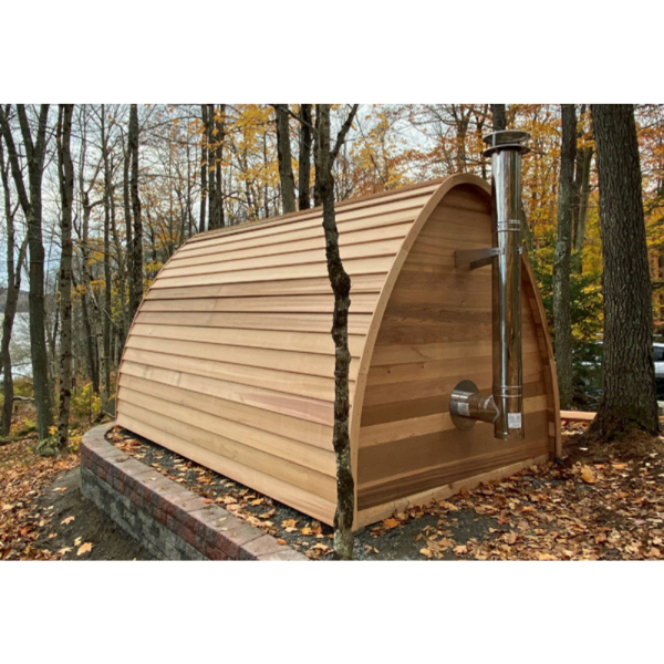 Dundalk LeisureCraft Clear Cedar Mini POD 3-4 Person Sauna