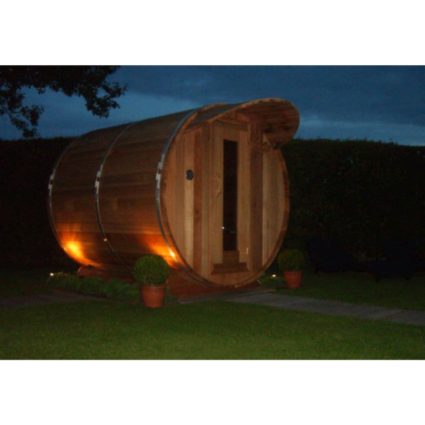 Dundalk LeisureCraft Clear Red Cedar Barrel Sauna