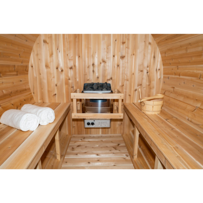 Dundalk LeisureCraft Canadian Timber Harmony 3-4 Person Barrel Sauna