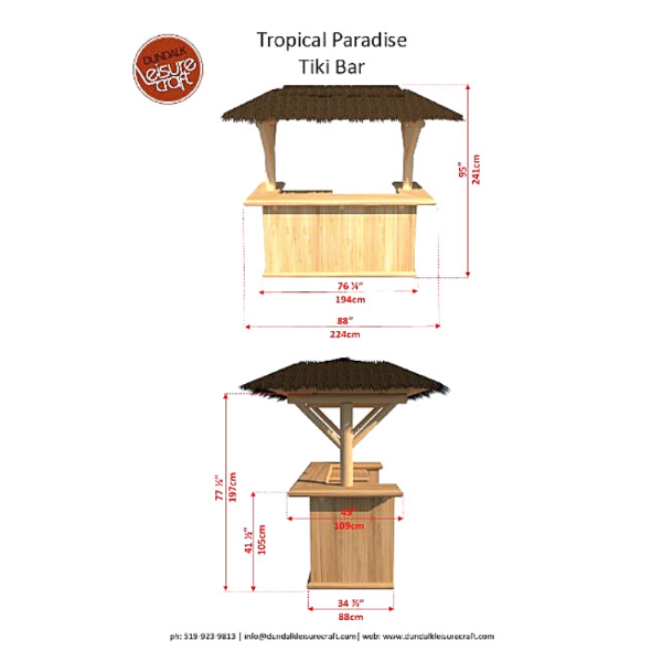 Dundalk Leisure New Tropical Paradise Tiki Bar