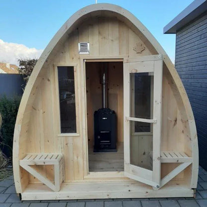 True North Canadian Made 4-8 Person Outdoor Traditional Large Pod Sauna