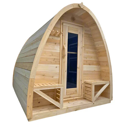 True North Canadian Made 4-8 Person Outdoor Traditional Tiny Pod Sauna