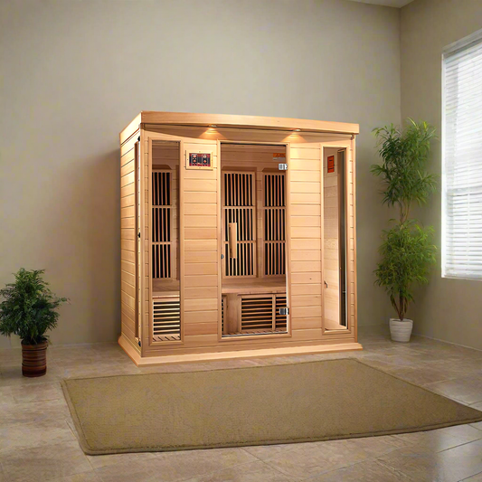 Maxxus Low EMF MX-K406-01 FAR Infrared Sauna with Canadian Hemlock