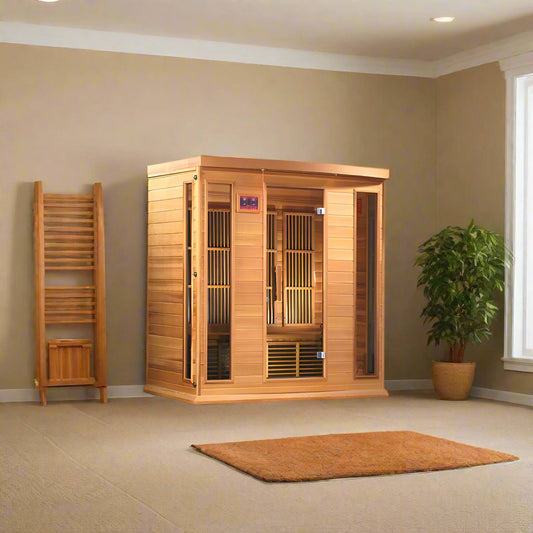 Maxxus Low EMF MX-K406-01 FAR Infrared Sauna - Canadian Red Cedar