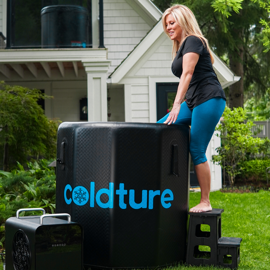 Coldture Barrel Cold Plunge Tub Bundle