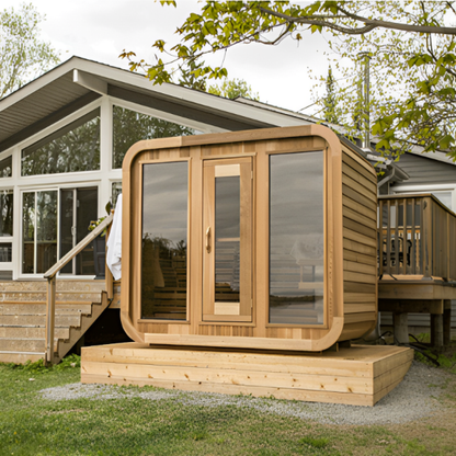 Dundalk LeisureCraft Clear Cedar Outdoor Luna Sauna