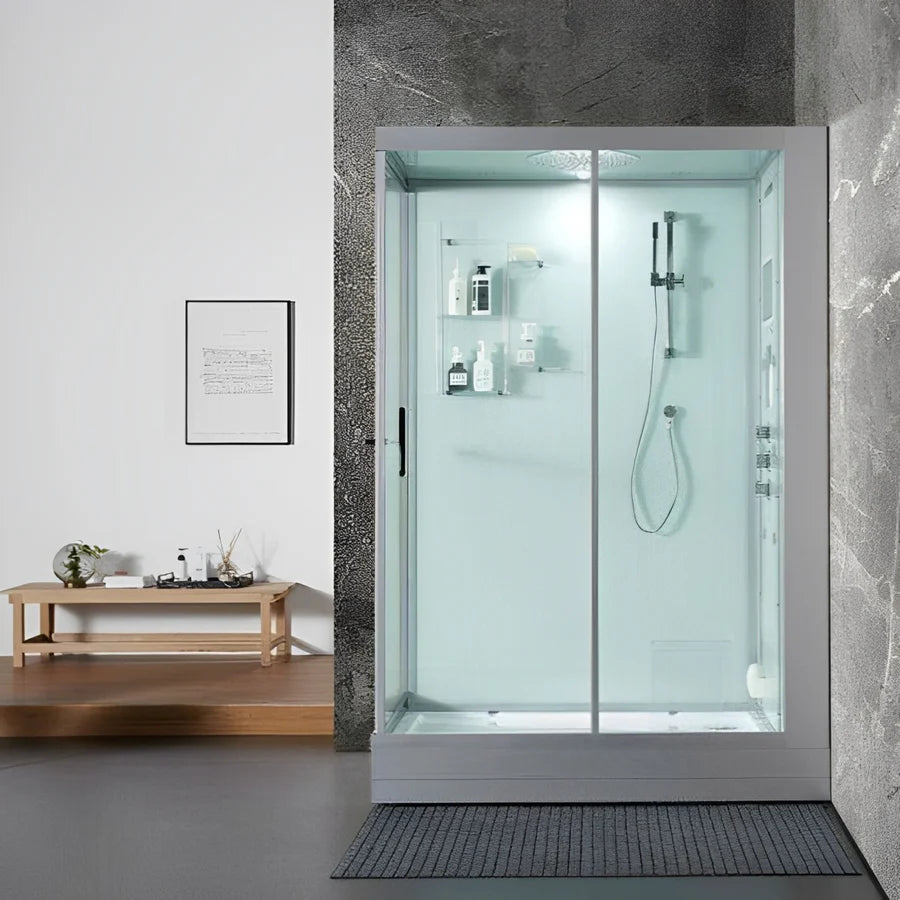 Maya Bath Anzio Platinum Freestanding Steam Shower