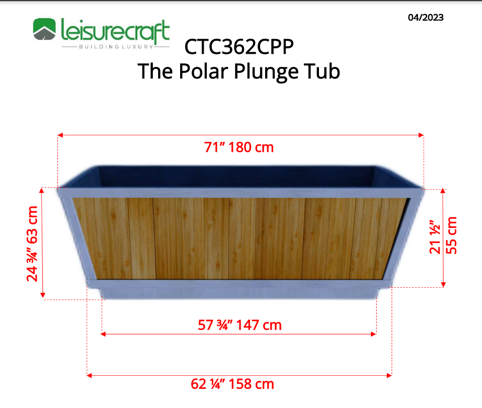 Dundalk Leisure Craft The Polar Cold Plunge Tub