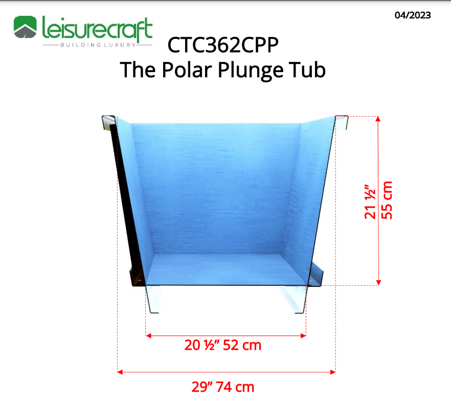 Dundalk Leisure Craft The Polar Cold Plunge Tub