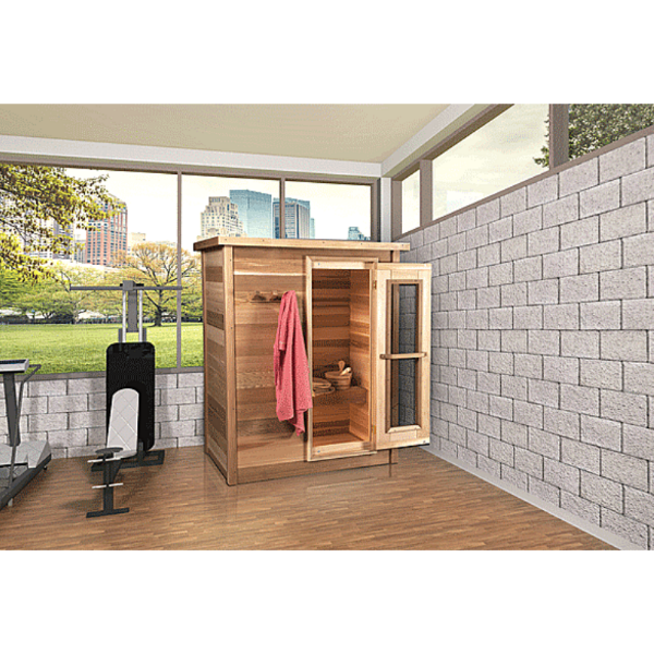 Dundalk LeisureCraft Knotty Cedar Indoor Cabin Sauna