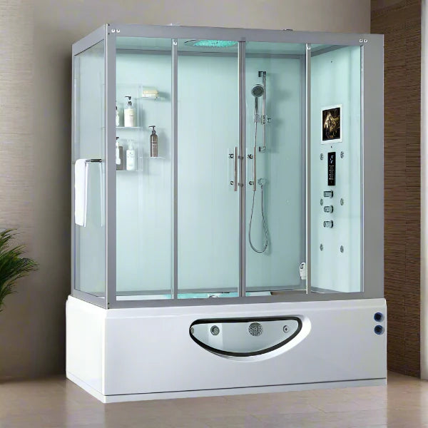 Maya Bath Catania Platinum 2-Person Freestanding Steam Shower