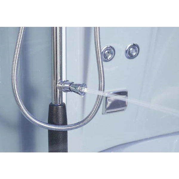 Maya Bath Superior Platinum Gray 2-Person Freestanding Steam Shower