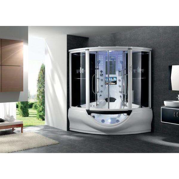 Maya Bath The Superior Platinum White 2 Person Freestanding Steam Shower